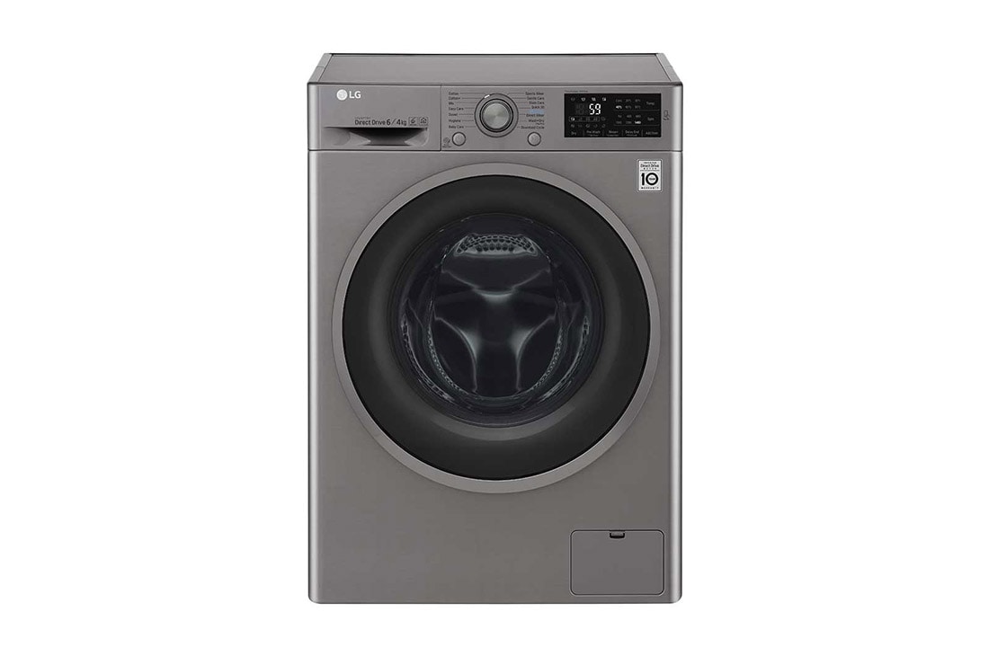 LG Washer & Dryer, 6 / 4 Kg, 6 Motion Direct Drive, Add Item, Smart Diagnosis™, F2J6NMP8S