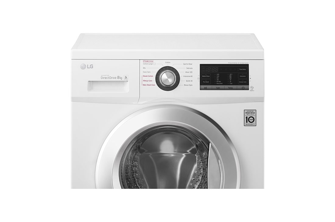 LG Front Load Washer, 8 Kg, 6 Motion Direct Drive, Steam Technology, FH4G6TDY2, thumbnail 4