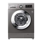 LG 8kg Front Load Washing Machine, Silver, FH4G6TDY6, thumbnail 1
