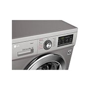 LG 8kg Front Load Washing Machine, Silver, FH4G6TDY6, thumbnail 3