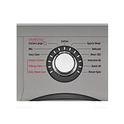 LG 8kg Front Load Washing Machine, Silver, FH4G6TDY6, thumbnail 7