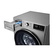 LG 9kg Washing Machine, Stainless Silver, F4V5VYP2T, thumbnail 6