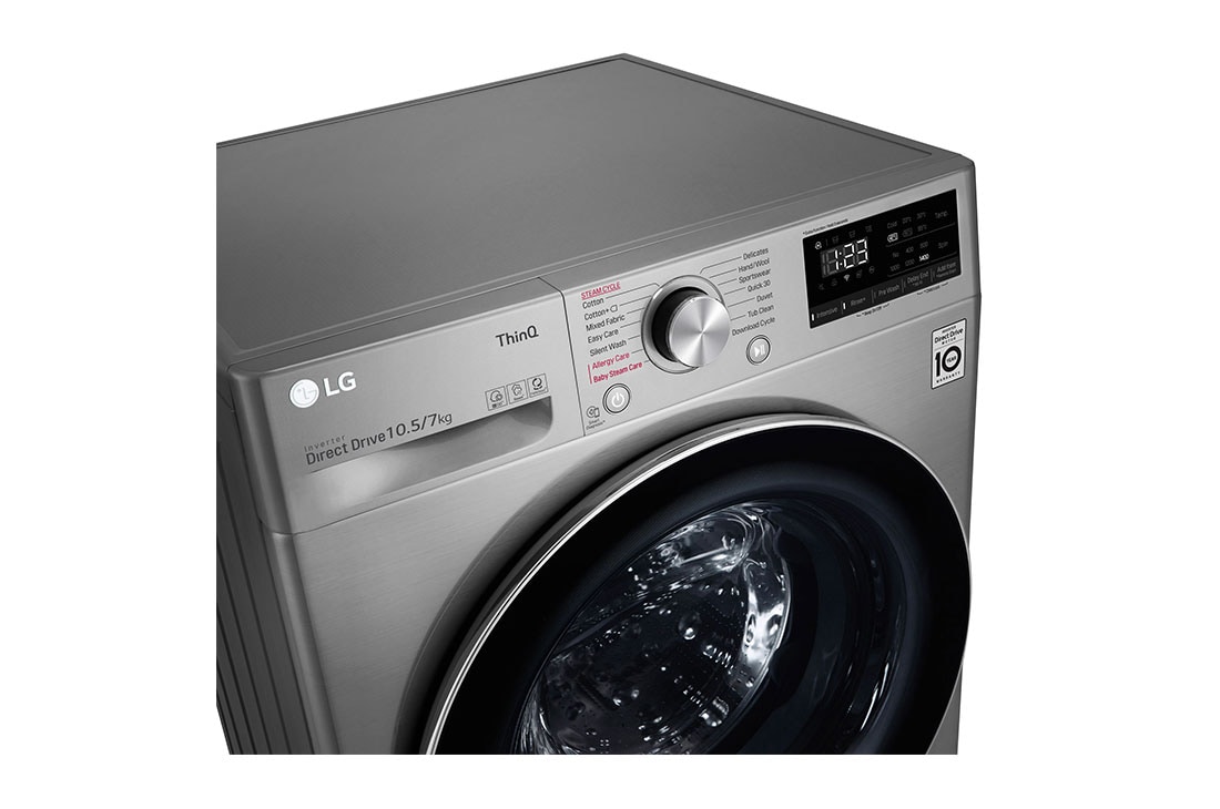 LG Washing Machine with Dryer, 10.5/7 kg, AI DD™ LG UAE