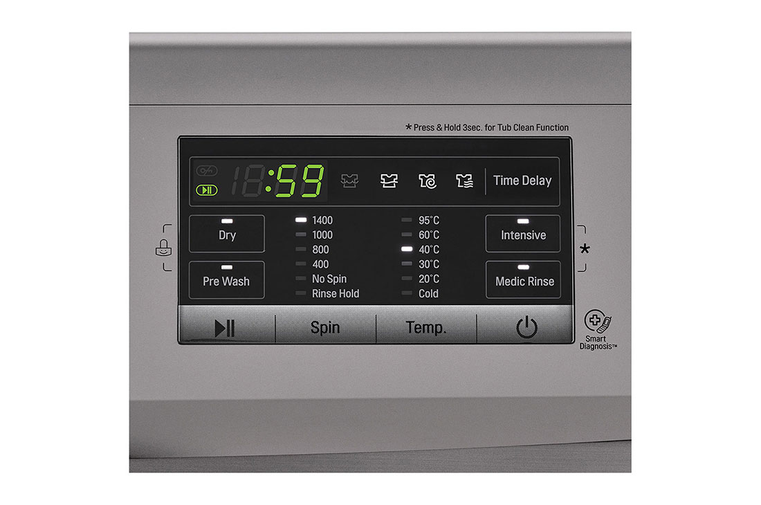 LG Washer & Dryer, 8 /5 Kg, 6 Motion Direct Drive, Steam Technology, Smart Diagnosis™, Washer & Dryer, 8 /5 Kg, 6 Motion Direct Drive, Steam Technology, Smart Diagnosis™, FH4G6TDG6, thumbnail 8