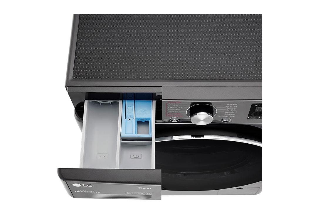 LG Washing Machine with Dryer, 10.5/7kg, Black, F4V9RCP2E, F4V9RCP2E, thumbnail 6