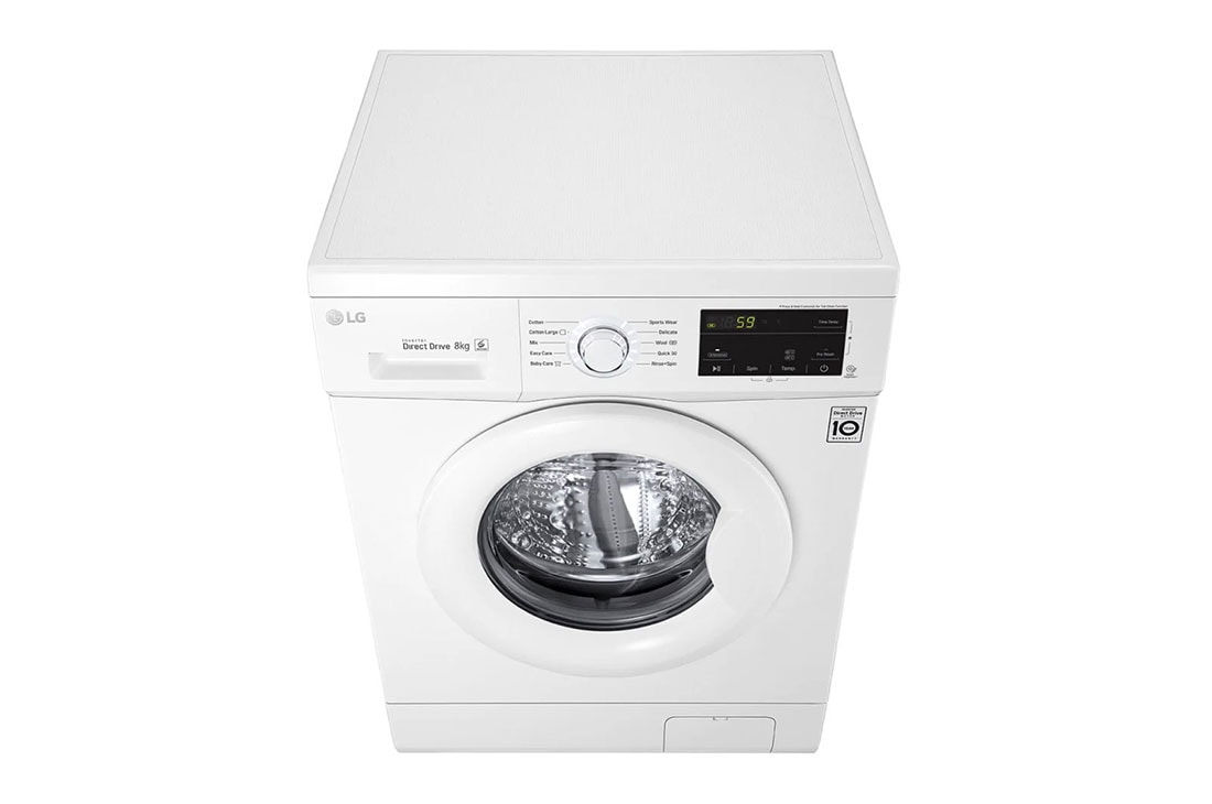 LG Front Load Washer, 8 Kg, 6 Motion Direct Drive, Smart Diagnosis™, FH2J3TDNP0, FH2J3TDNP0, thumbnail 9