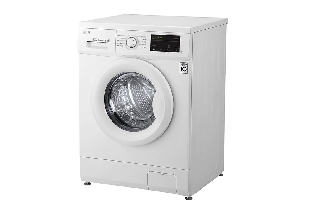 LG 8kg Front Load Washing Machine White LG UAE