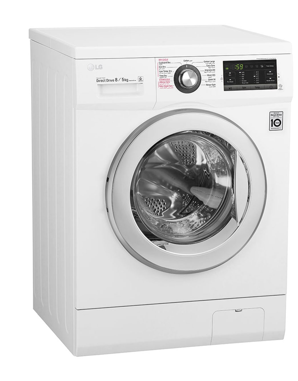 LG Washer Dryer Combo, 8/5kg, White LG UAE