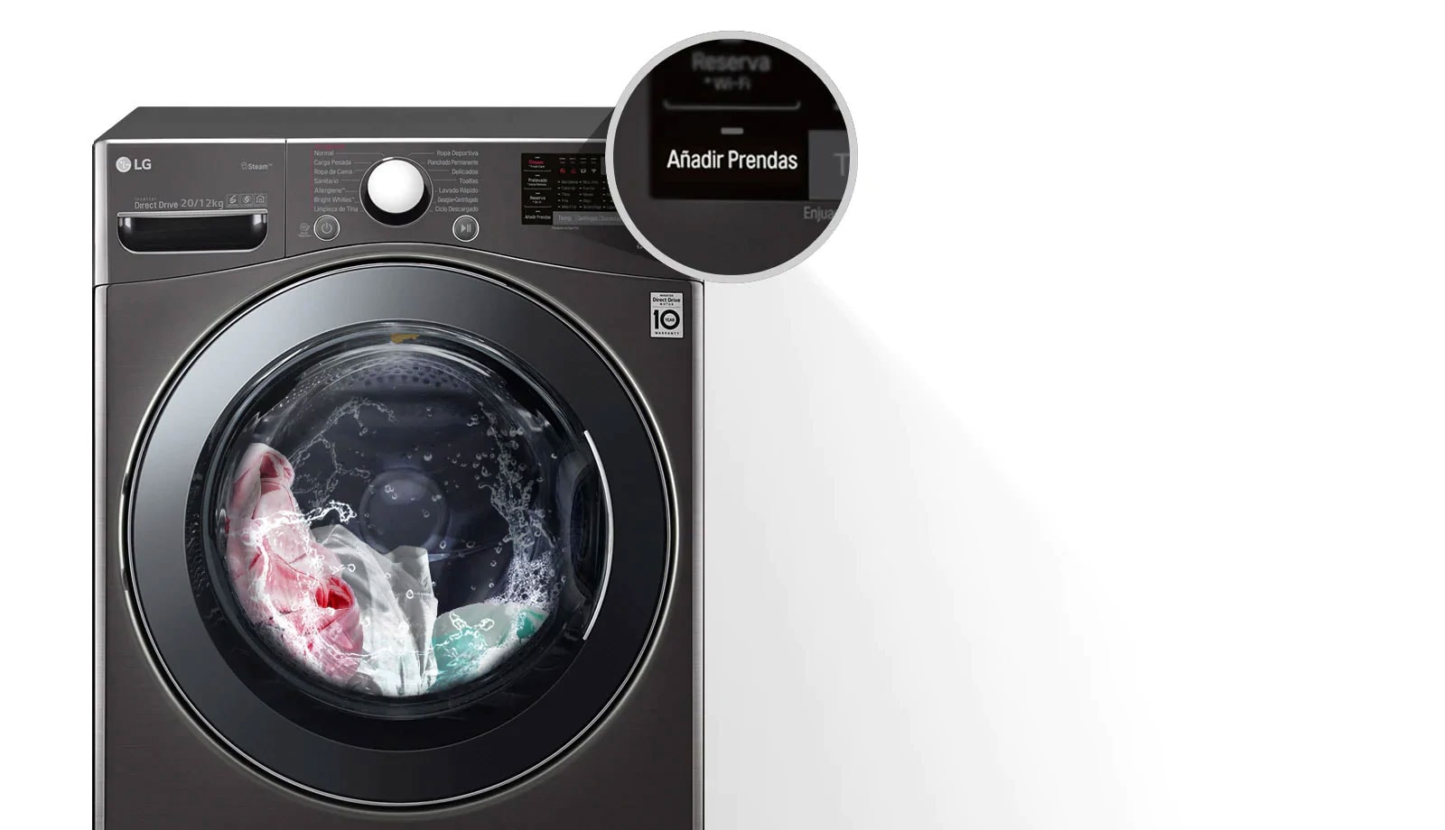 LG 20kg/12kg Front Load Washer/Dryer - F3L2CRV2T