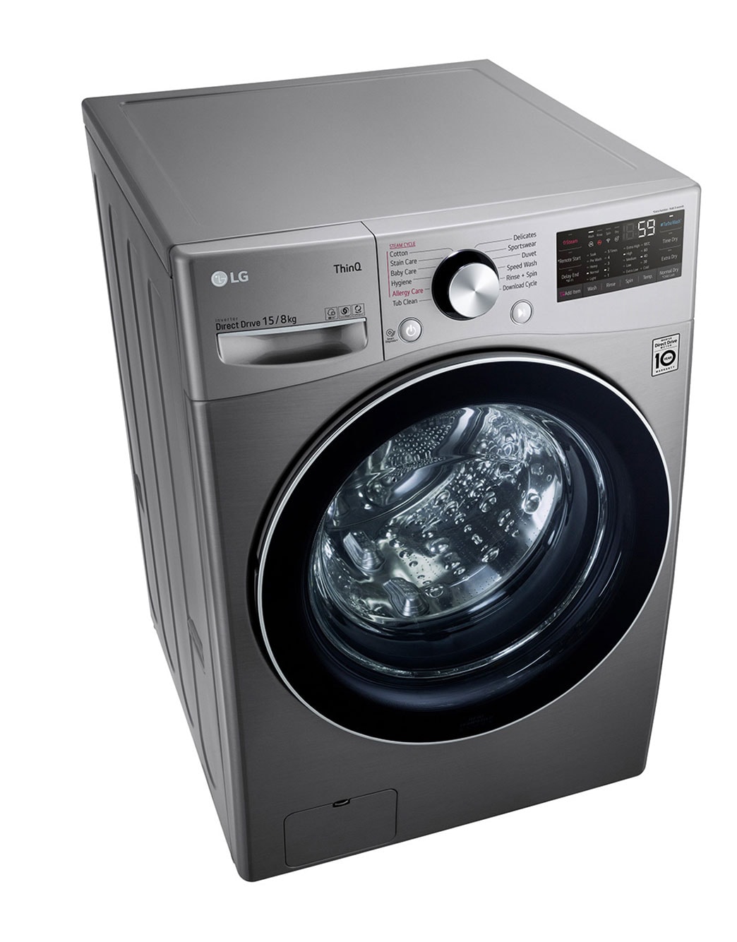 LG Washing Machine with Dryer, 15/8kg, AI DD™| LG UAE