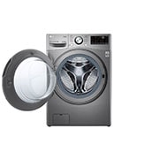 LG Washer & Dryer, 15/8 Kg, AI DD, TurboWash, Steam, ThinQ, front open view, F15L9DGD, thumbnail 3