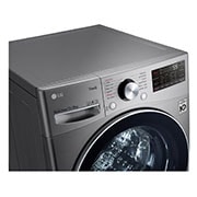 LG Washer & Dryer, 15/8 Kg, AI DD, TurboWash, Steam, ThinQ, top left panel view, F15L9DGD, thumbnail 5