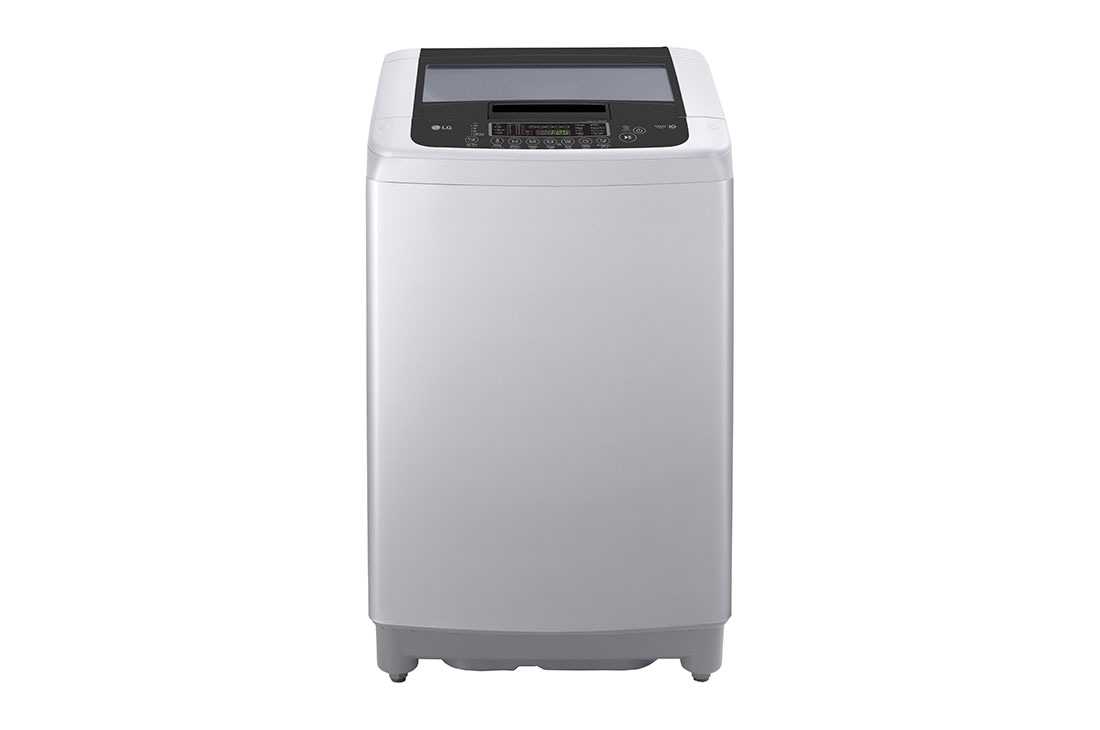LG 9kg Top Load Washing Machine, Silver, front view, T1369NEHTF
