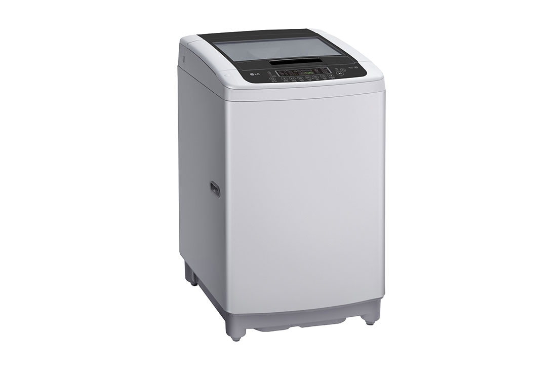 LG 9kg Top Load Washing Machine, Silver, right view, T1369NEHTF, thumbnail 4