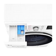 LG VIVACE 9kg Washing Machine, AI DD™, White, Fron with cut image, F4R5VYL0W, thumbnail 7