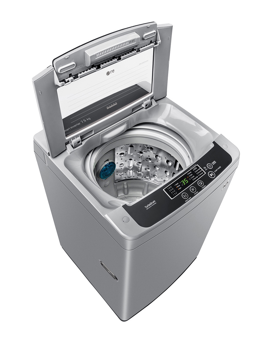 LG 7.5kg Top Load Washer, Smart Inverter, Silver LG UAE