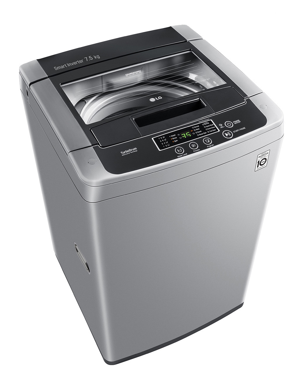 LG 7.5kg Top Load Washer, Smart Inverter, Silver LG UAE