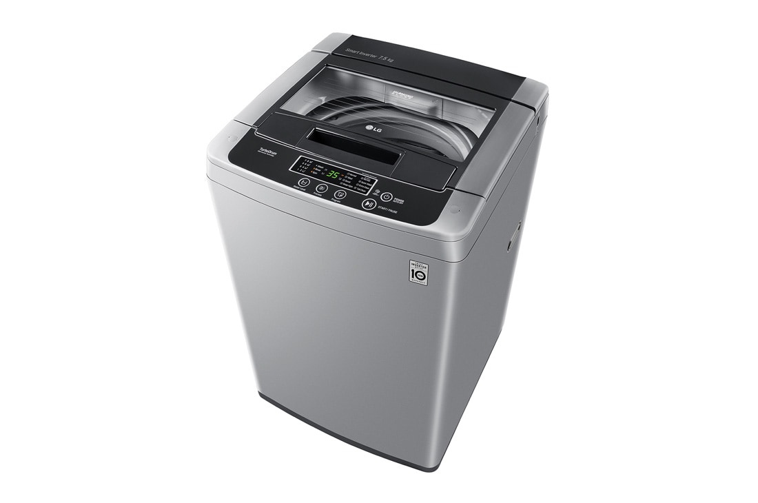 LG 7.5kg Top Load Washer, Smart Inverter, Silver, T9586NDKVH