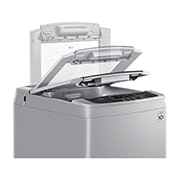 LG 7.5kg Top Load Washer, Smart Inverter, Silver, T9586NDKVH, thumbnail 4