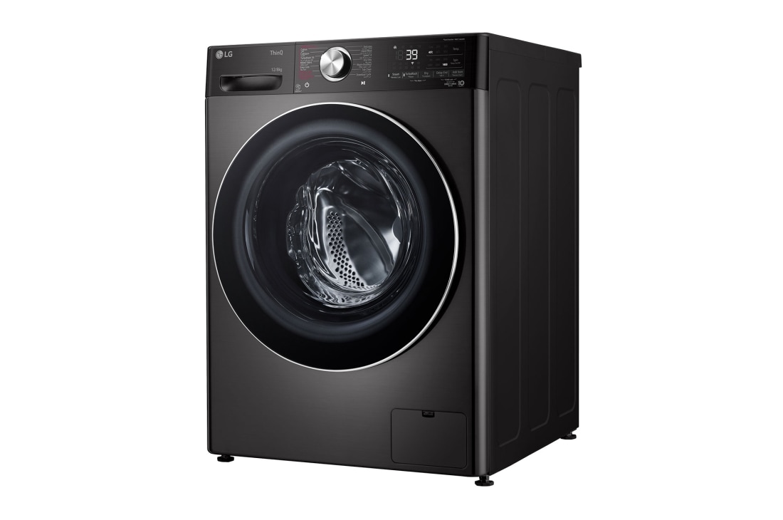 LG Black Washer Dryer Combo 12/8kg, right, F4V9BCP2EE5, thumbnail 12