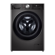 LG Black Washer Dryer Combo 12/8kg, front, F4V9BCP2EE5, thumbnail 1