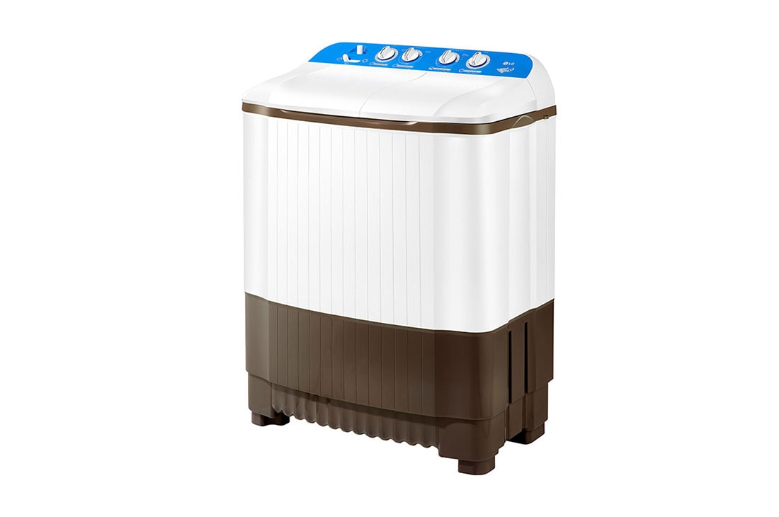 LG Twin Tub Washing Machine, 8/6kg, White, P961RON5L, P961RON5L, thumbnail 7