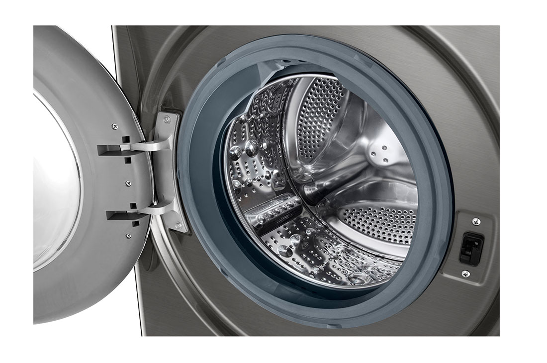 LG 2023 Vivace Washing Machine 9kg, Platinum Silver, F4R3VYL6P, F4R3VYL6P, thumbnail 4