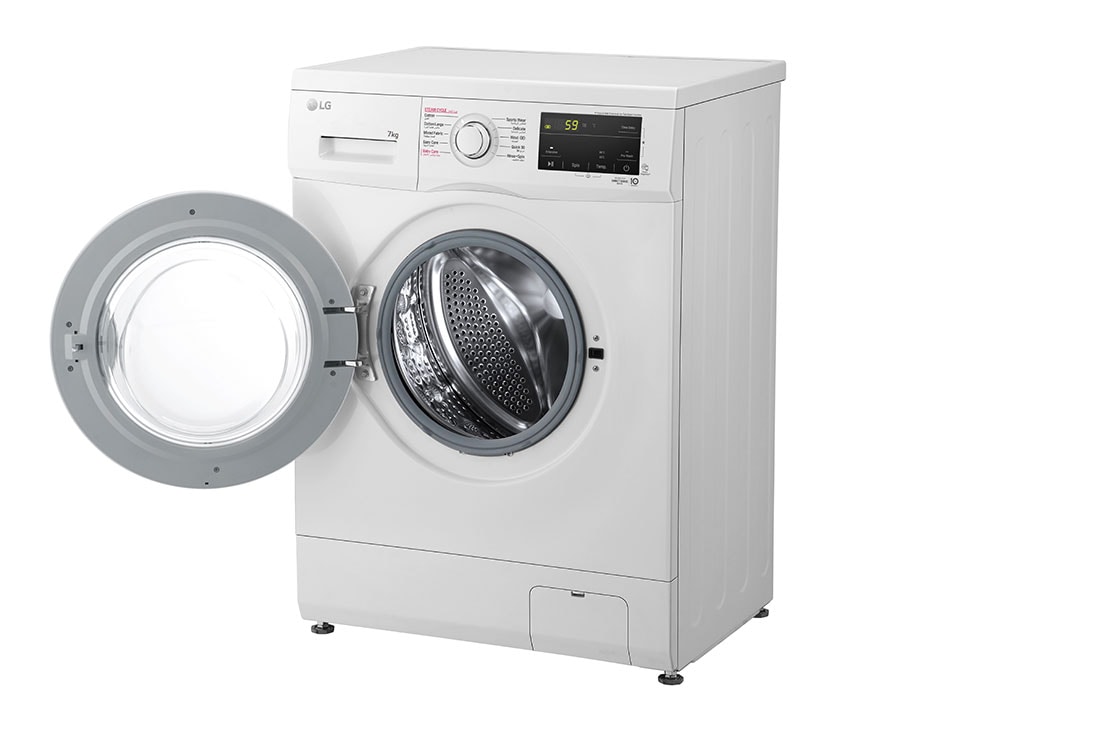 LG  7kg Washing Machine, Direct Drive, White, Right Open, FH2J3HDYL02, thumbnail 11