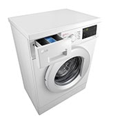 LG  7kg Washing Machine, Direct Drive, White, Top Left Perspective open, FH2J3HDYL02, thumbnail 7