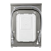 LG Vivace Washing Machine 9kg, Platinum Silver, Back view, F4R3VYG6P, thumbnail 15