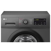 LG 9kg Front Load Washing Machine, Black, Front Panel, F4J3VYG6J, thumbnail 4