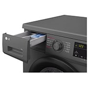 LG 9kg Front Load Washing Machine, Black, Drawer open, F4J3VYG6J, thumbnail 5
