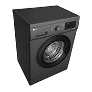 LG 9kg Front Load Washing Machine, Black, Top Perspective, F4J3VYG6J, thumbnail 6