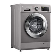 LG 9kg Front Load Washing Machine, Silver, Left side view, F4J3VYG5P, thumbnail 5