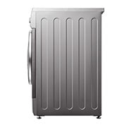 LG 9kg Front Load Washing Machine, Silver, side view, F4J3VYG5P, thumbnail 6