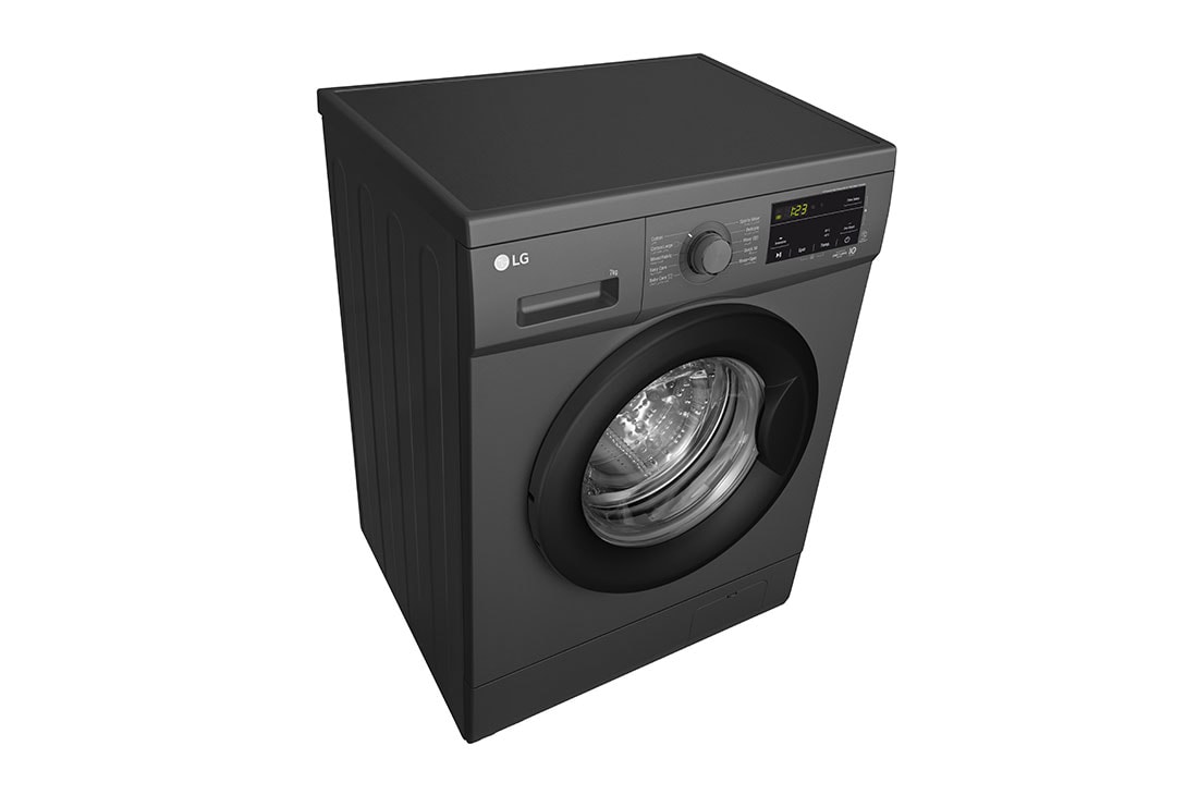 LG 7kg Front Load Washing Machine, Black, F2J3HYL6J, F2J3HYL6J, thumbnail 7