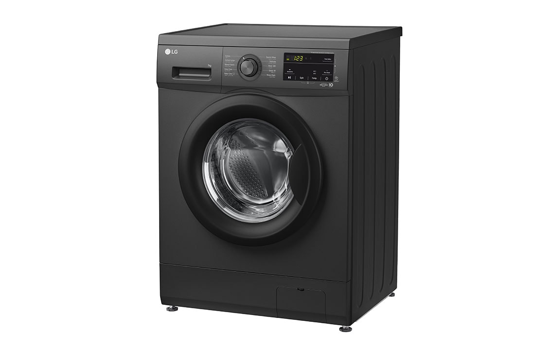 LG 2023 7kg Front Load Washing Machine, Black LG UAE