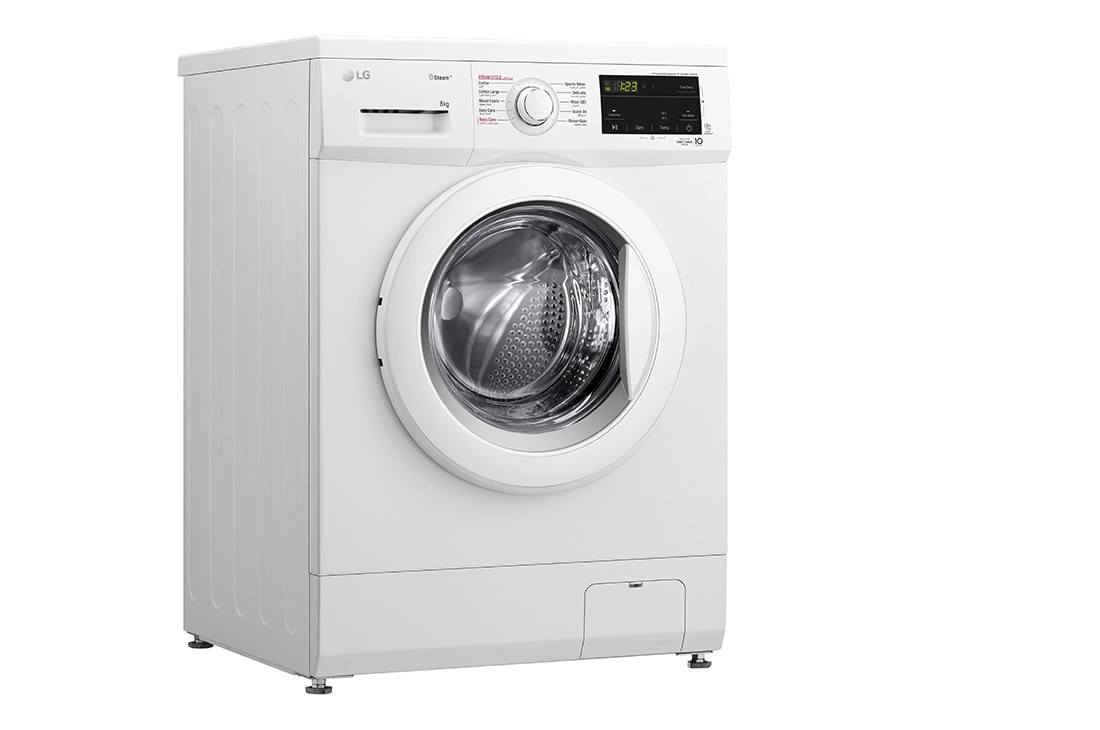 LG 8kg Washing Machine, Direct Drive, White, F4J3TYL3W, F4J3TYL3W, thumbnail 10