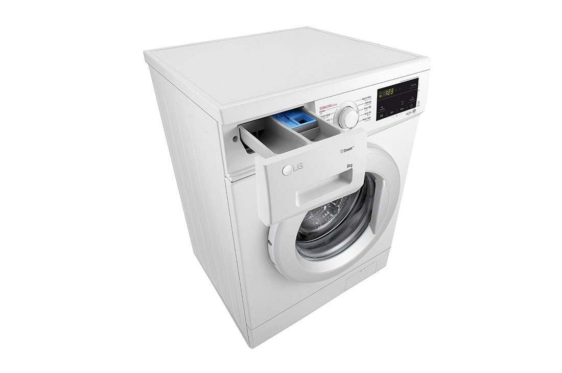 LG 8kg Washing Machine, Direct Drive, White, F4J3TYL3W, F4J3TYL3W, thumbnail 7