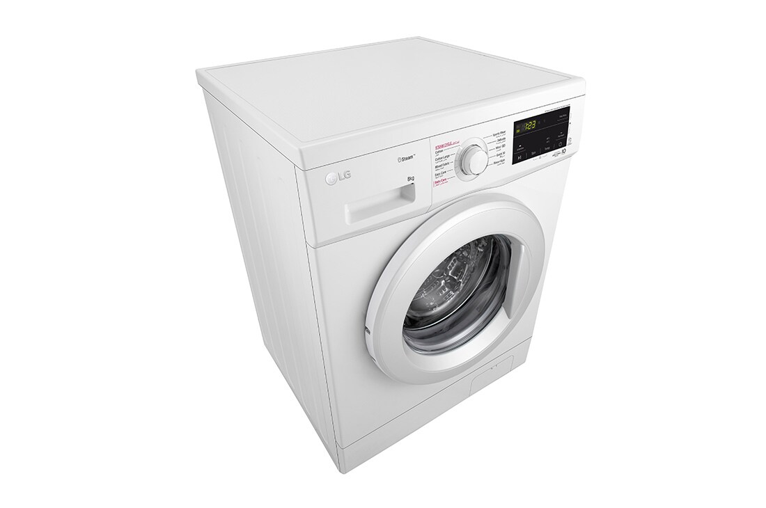LG 8kg Washing Machine, Direct Drive, White, F4J3TYL3W, F4J3TYL3W, thumbnail 8