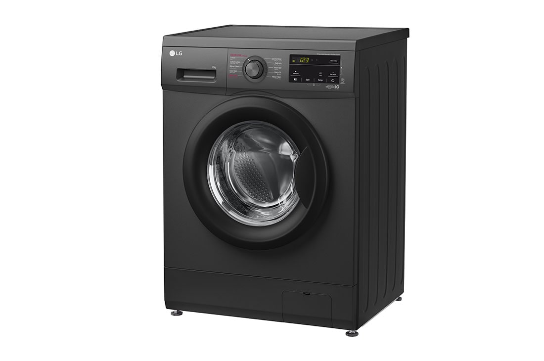 LG 8kg Front Load Washing Machine, Black, F4J3TYG6J, F4J3TYG6J, thumbnail 11