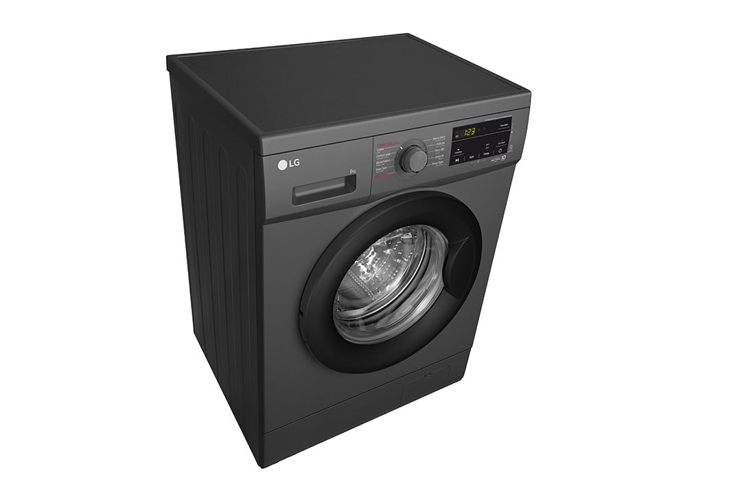 LG 8kg Front Load Washing Machine, Black, F4J3TYG6J, F4J3TYG6J, thumbnail 8