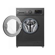 LG 8kg Front Load Washing Machine, Black, F4J3TYG6J, F4J3TYG6J, thumbnail 2