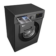 LG 8kg Front Load Washing Machine, Black, F4J3TYG6J, F4J3TYG6J, thumbnail 7