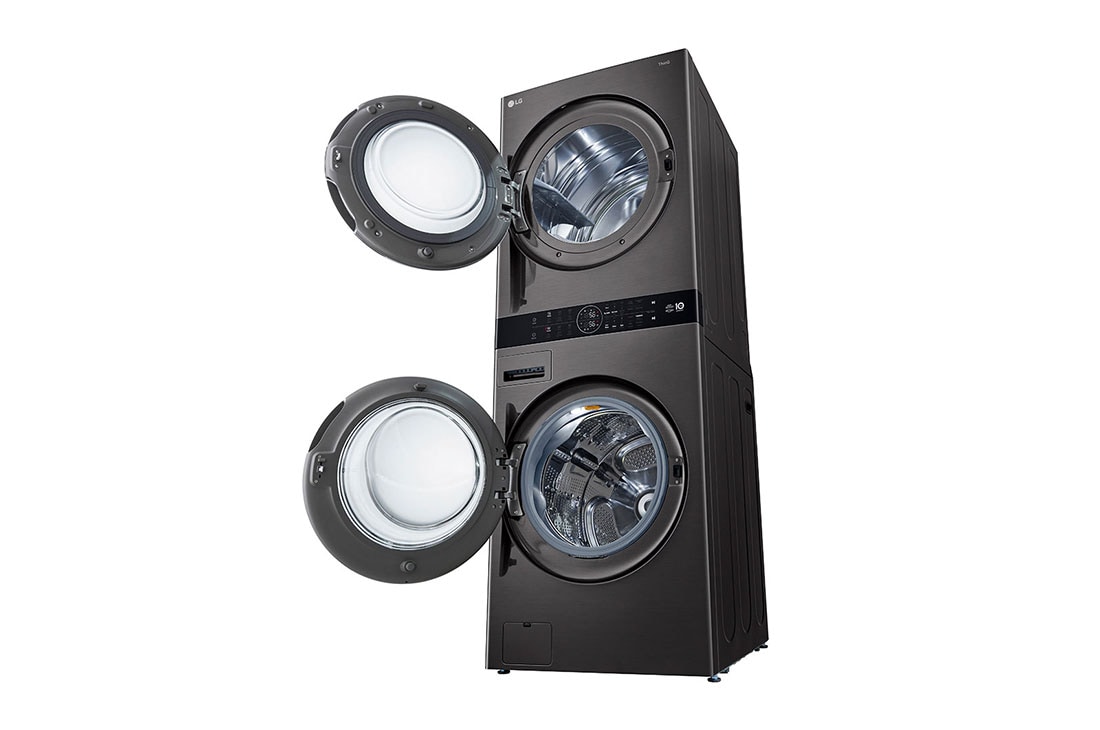 LG 2024 WashTower™ 27'' - 19kg washer, 16kg dryer, Right Side open View, W1S1CVK2EHM, thumbnail 13