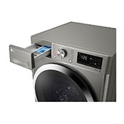 LG 2023 LG Vivace Washing Machine 8kg, Platinum Silver, Top draw open, F4R6TYGCP, thumbnail 6