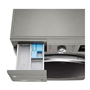 LG 2023 LG Vivace Washing Machine 8kg, Platinum Silver, Top draw open, F4R6TYGCP, thumbnail 7