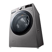 LG 24Kg Front load washing machine, Stainless Steel colour, Steam™, ), 6 Motion DD Motor, ThinQ™ (Wi-Fi),, Right prospective view, F0P3CYVDT, thumbnail 11