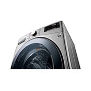 LG 24Kg Front load washing machine, Stainless Steel colour, Steam™, ), 6 Motion DD Motor, ThinQ™ (Wi-Fi),, Tempered_Glass_Detail, F0P3CYVDT, thumbnail 6