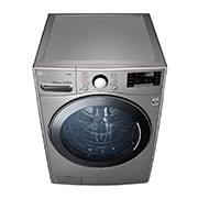 LG 24Kg Front load washing machine, Stainless Steel colour, Steam™, ), 6 Motion DD Motor, ThinQ™ (Wi-Fi),, Top prospective view, F0P3CYVDT, thumbnail 7